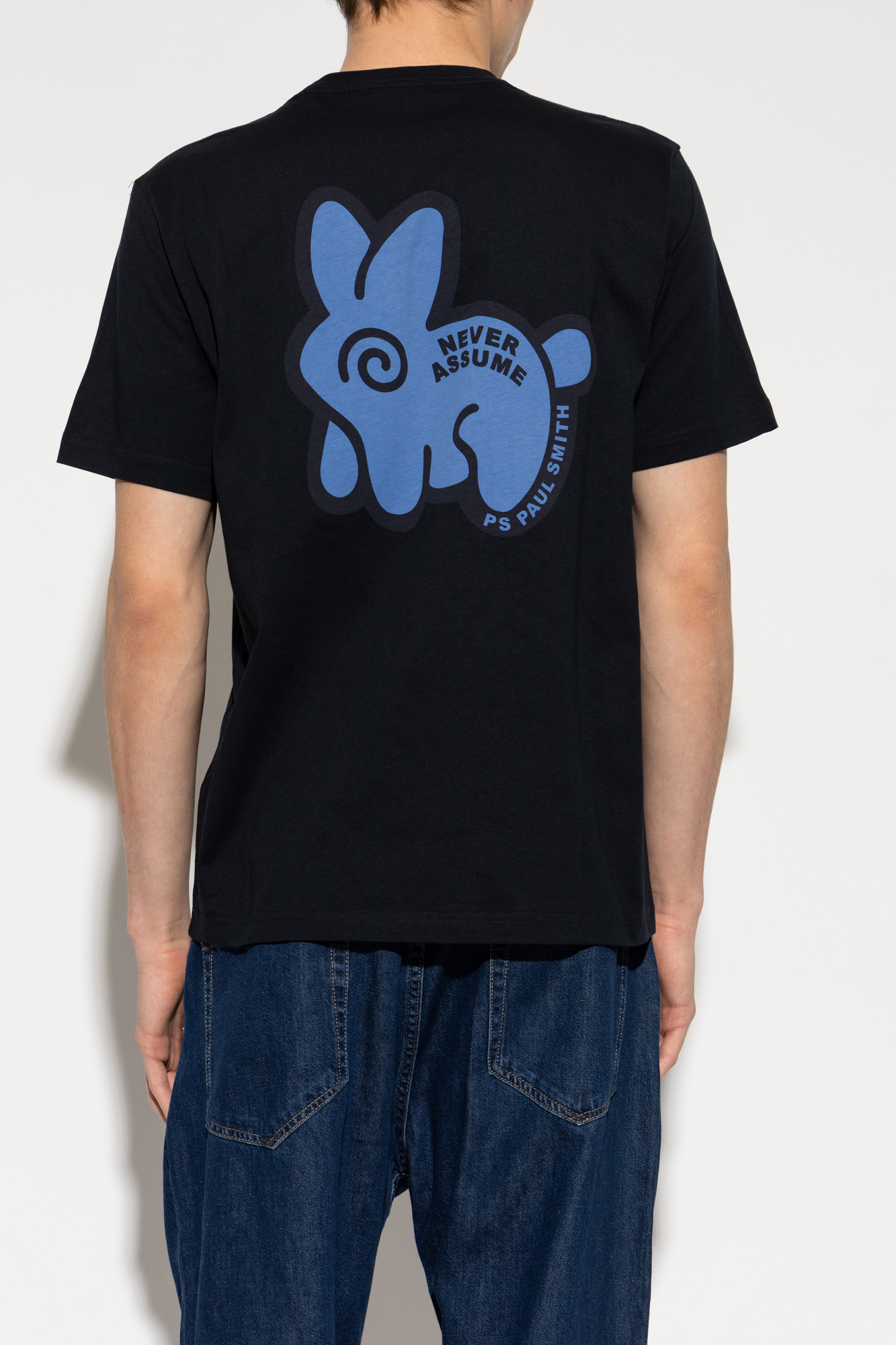 Navy blue T-shirt with print PS Paul Smith - Vitkac Eritrea